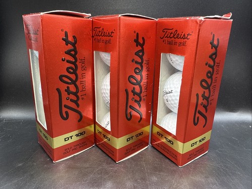 Titleist DT Wound 100 palline da golf 9 palline/3 maniche NUOVE - Foto 2 di 10