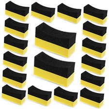 18 Pieces Tire Applicator Dressing Shine Sponge, Tire Dressing Applicator
