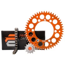 Primary Drive Alloy Sprocket O-Ring Chain Kit Orange For KTM 144 150 450 SX SXF
