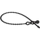 Gardner Bender Beadle Wrap 12 In. x 1/4 In. Black Flexible Plastic Cable Tie