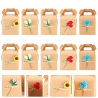  10 Stück Geschenkboxen Weihnachtspapier Geschenkbehälter Boxen mit Griff