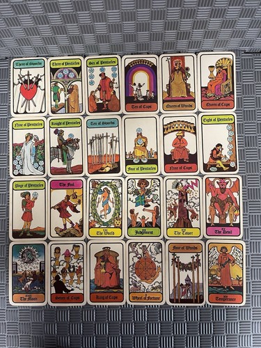 Vintage 1972 Hoi Polloi THE TAROT 78 Karten Set ohne Box ohne Booklet (78 Karten insgesamt) - Bild 3 von 6