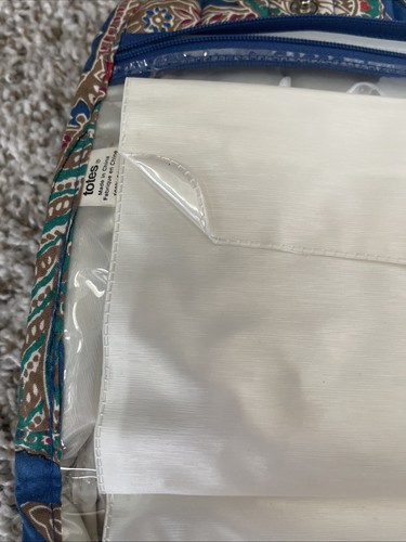 Bolsa organizadora de artículos de tocador de maquillaje amenidades de viaje marca TOTES acolchada cachemira - Imagen 9 de 23
