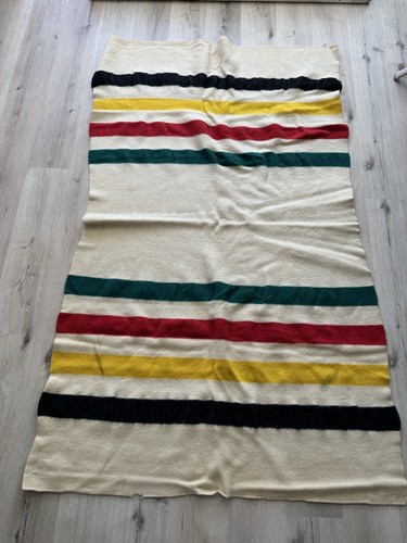 Vintage 1940s Pendleton Glacier National Park 100% Virgin Wool Blanket 78x48 - Picture 12 of 19