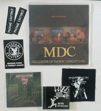 MDC This Blood LP Appalachian Terror Unit Armageddon 7-in Patch Stickers Crust