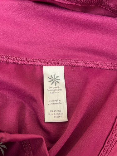 Sudadera con capucha de nailon/spandex rosa de manga larga talla L Athleta para mujer - Imagen 4 de 10