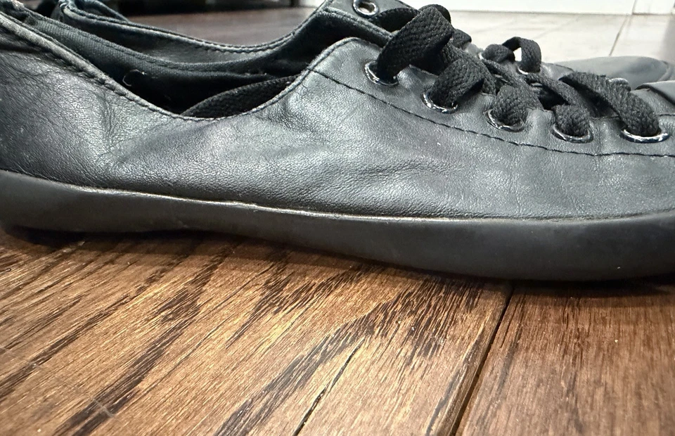 Низкий верхний девочек Converse все звезды все черная кожа - Изображение 2 из 4