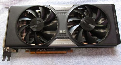 EVGA GeForce GTX 760 2GB GDDR5 Graphics Card (02G-P4-3769-KB) - Picture 1 of 2
