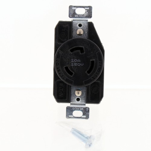 Eaton Arrow Hart Blue Turn Locking Receptacle Outlet L6-20R 20A 250V AHCL620R - Picture 1 of 3
