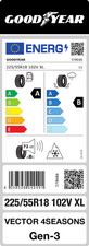 Goodyear Vector 4Seasons Gen-3 225/55 R18 102V XL M+S Ganzjahresreifen