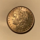 1887-P Morgan Silver Dollar Uncirculated MS BU Light Toning