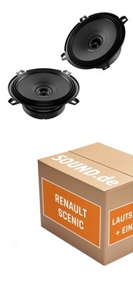 Lautsprecher Boxen vorne Audison APX 5 für Renault Mégane Scénic 2x Tief-Mittelt