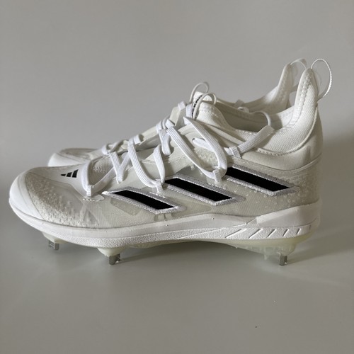 BOTINES de béisbol Adidas para hombre 7,5 ADIZERO AFTERBURNER 9 NWV blancos/negros ID1667 - Imagen 4 de 9