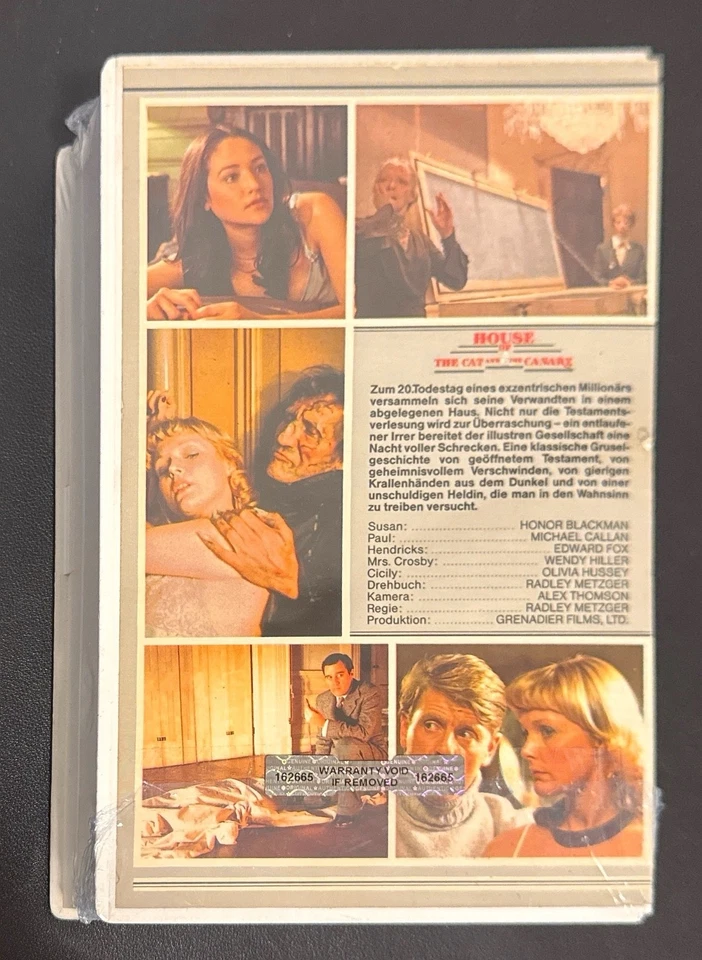 VHS House of the Cat and the Canary – Horror-Klassiker, VP, Rarität FSK16 - Bild 3 von 4