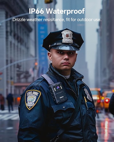 Police Body Camera Security Night Vision Video Recoder & Suction Cup Mount 128GB - Picture 7 of 8
