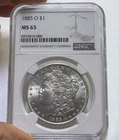 1885 O New Orleans MS 63 Morgan Silver One Dollar Coin $1 NGC Free Shipping