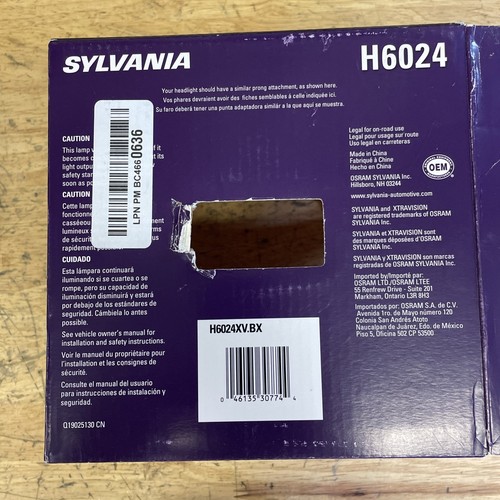 Sylvania Xtravision H6024 Round Low/High Beam Brighter Light - Picture 6 of 7
