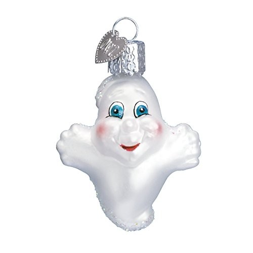 Antiguo Mundo Navidad Miniatura Fantasma Vidrio Adorno de Navidad CAJA GRATIS Halloween