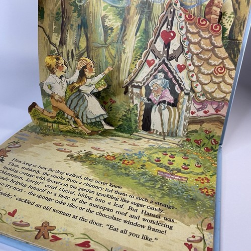 Hansel & Gretel Pop-Up Picture Story Book Kids HB Brown Watson Vintage - Picture 5 of 5