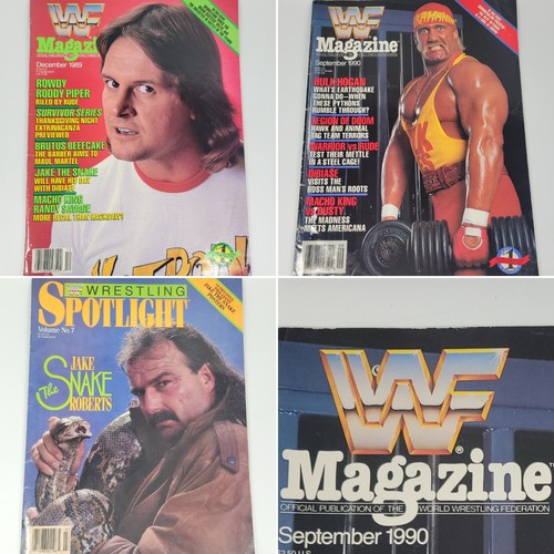 VTG WWF Magazine Lot  1989 1990 Hulk Hogan Wrestling Roddy Piper Jake the Snake - Picture 8 of 10