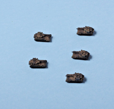 GHQ Modern Micro 1/285 - 6mm scale - (5) UK FV107 Scimitar