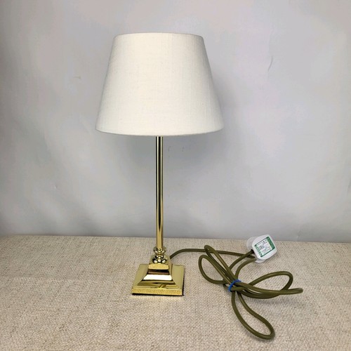 Vintage Messing Tischlampe von BHS mit Lampenschirm zartes Nachtlicht elegant UK - Bild 17 von 17