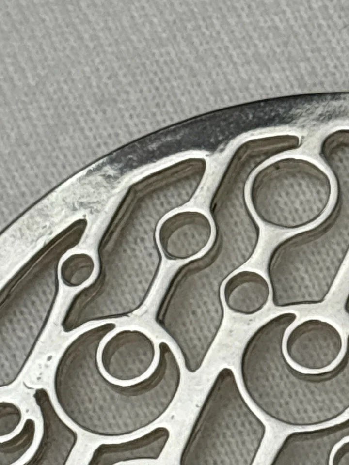 Modernist Sterling Silber David Andersen Marianne Berg 60er Norwegen Wimpel 17,2g - Bild 4 von 4