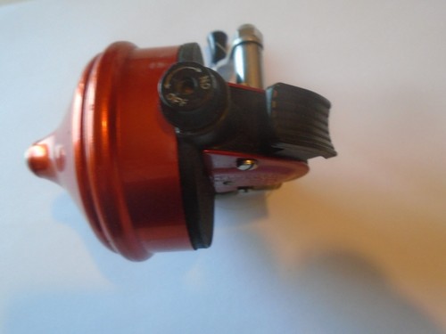 Pflueger Model 88 Spinning Fishing Reel Made in USA Works tested. red with box - Picture 4 of 6