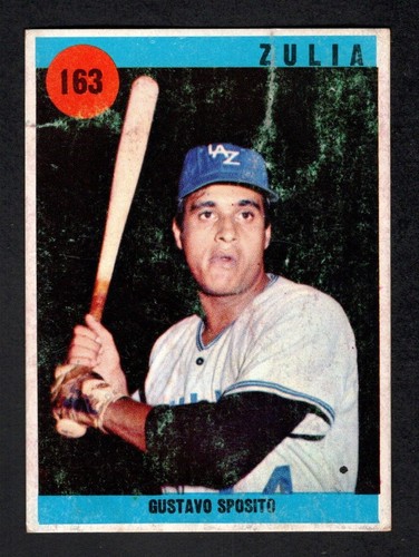 1970 Ovenca Sport Grafico Venezuelan #163 Gustavo Sposito Aguilas Del Zulia GD - Picture 1 of 2