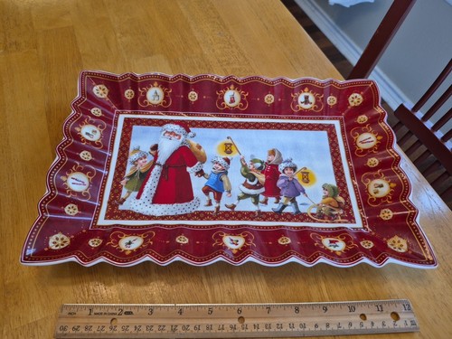 Villeroy and Boch 2007 Toy's Fantasy Collection 14"×9" Cake Tray Snow Walk NWT - Picture 2 of 24