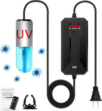 Aquarium Clean Light  3W Mini Algae Removal Light with Timer,Aquarium Water Clean