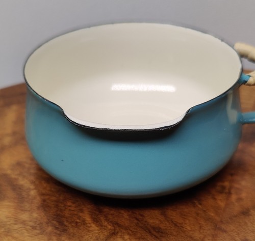 Calentador de mantequilla Dansk Kobenstyle azul aguamarina vintage 4 1/2 pulgadas - Imagen 2 de 7