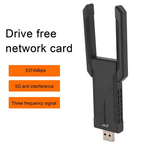 USB Wireless Network Card Adapter 5374Mbps Gigabit Network Card 2.4G 5.8G 6GH CB - Afbeelding 7 van 24