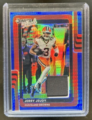 2025 Donruss Optic Jerry Jeudy Neon Blue (RAW)
