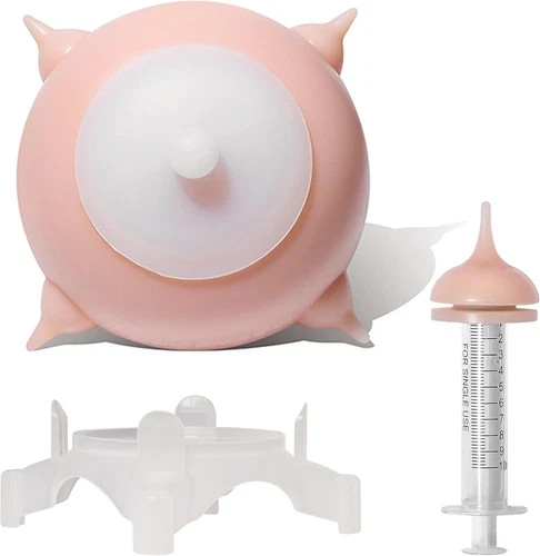 Doggiema Puppy / Kitten Feeder Milk Pink 150ml Small New - Picture 2 of 12