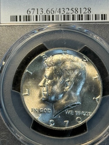 1970-D 50c Kennedy Half Dollar Gem Uncirculated PCGS MS 66 - Bild 3 von 4
