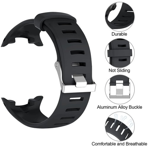 Replacement Silicone Watch Band Strap Fit for Suunto D4 / D4i / D4i Novo Watch - Picture 4 of 23