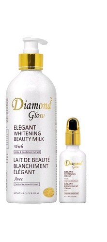 Diamond Glow Elegant Whitening Beauty Milk 500ml & Serum 50ml (Set Of 2) - Picture 6 of 6