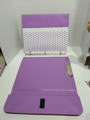 Mead Original Trapper Keeper Binder Retro Portfolio Vintage Style SUNSET Purple - Picture 5 of 12