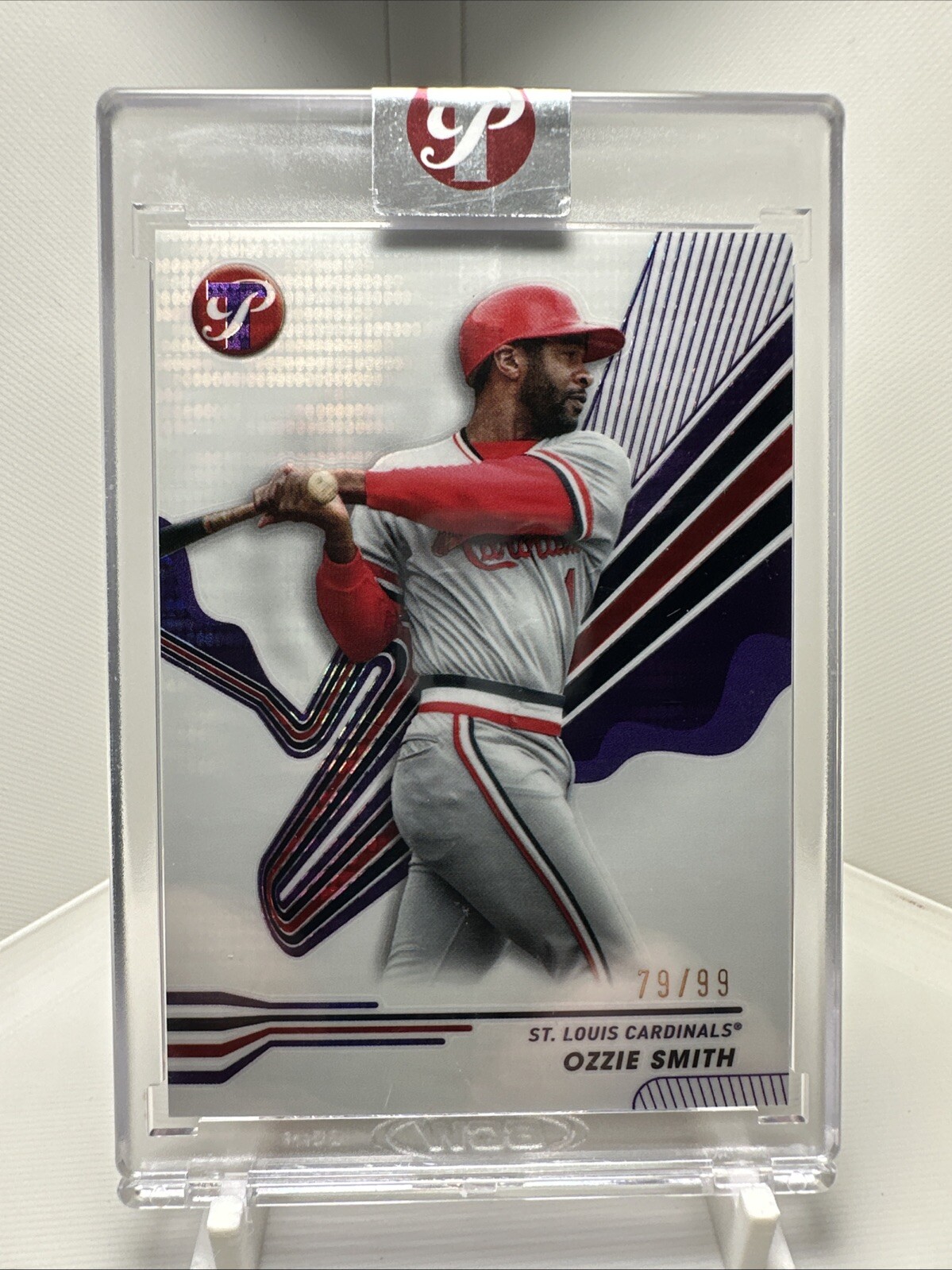 2024 Topps Pristine - Purple Pulsar Refractor #243 Ozzie Smith /99 Encased