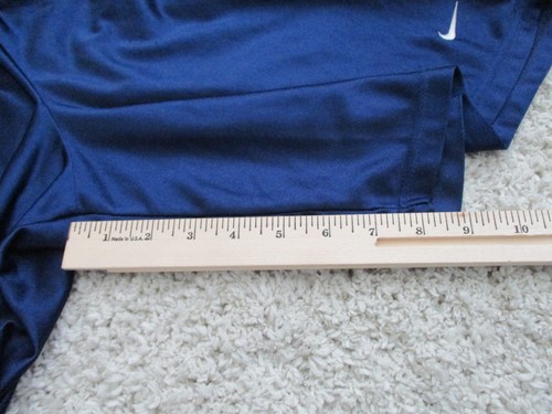 Vintage Nike Shorts Mens Small W26-31xL8 Blue Nylon Silky Logo Swoosh String 90s - Picture 8 of 18