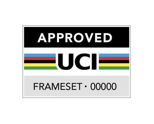 4 x Custom UCI Approval Stickers (Different Style) Road or Mountain Bike Decals - Picture 8 of 8