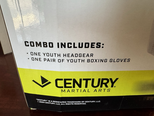 NEW - Century Youth Martial Arts Combo - Copricapo e Guantoni da Boxe Taglia S/M - Foto 7 di 14