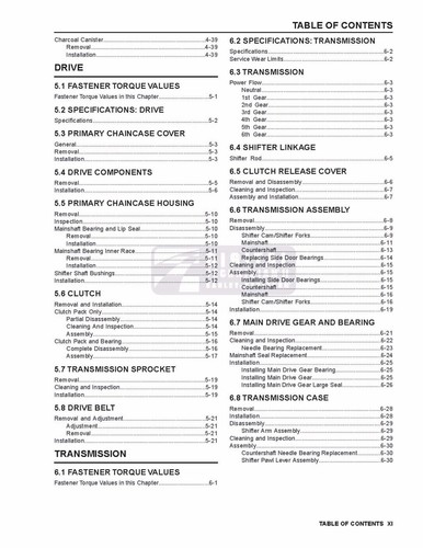 Printed Service Repair Manual 2010 Harley Davidson Electra Glide Classic FLHTC - Picture 10 of 18
