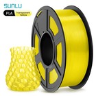 SUNLU 1,75 MM PLA Drukarka 3D Filament bez plątaniny 1KG Szpula Przezroczysta Żółta