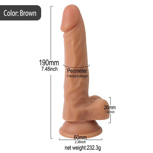 2Types 5Colors Realistic Dildo With Sunction Cup Masturbation Adult Sex Toys US - Picture 27 of 48