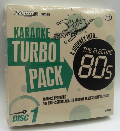 Zoom Karaoke 80er Turbo Pack - Volume 1 bis 10 - 192 Karaoke Tracks auf CD + G - Bild 1 von 5