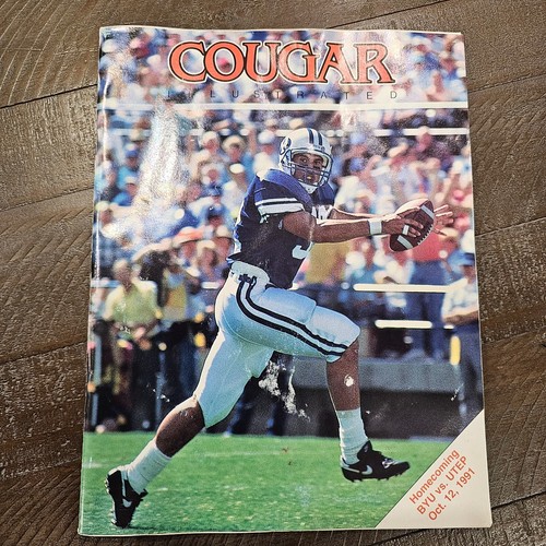 10/12/91 Jimmy Superfly Snuka Autógrafo Firma BYU Cougar Magazine Program - Imagen 3 de 4