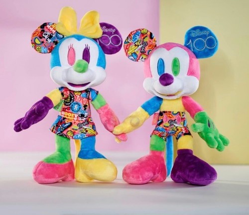 Disney 100 Jahre Jubiläum Mickey & Minnie Mouse LIMITED EDITION Plüsch Set  - Bild 3 von 9