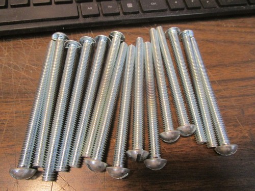 15  5/16"-18 X 4" Slotted Steel Round Head Machine Screws - Picture 1 of 3